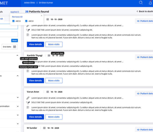 Easy data display using faceted navigations 