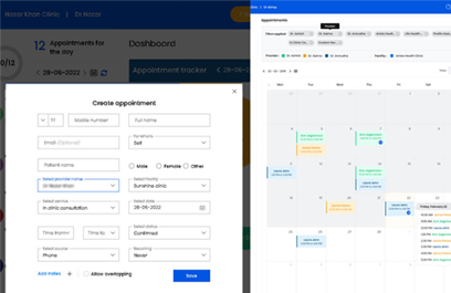 Customise services for each Provider ensure optimal time utilisation