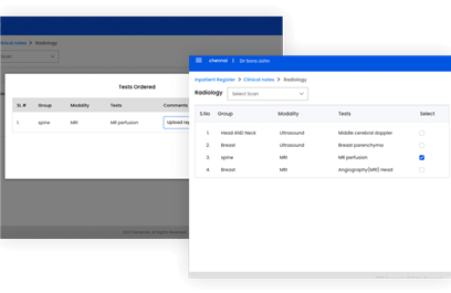 Lab and Radiology integrates seamlessly with walk-ins, outpatients, and inpatients