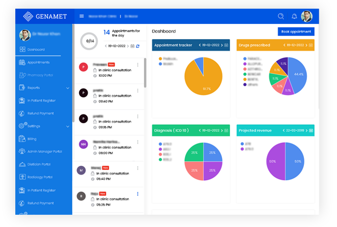 Manage clinic operations easily.