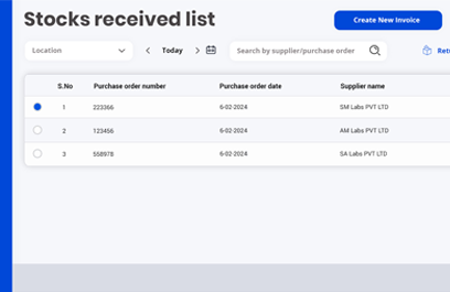 Manage stocks, payables & receivables across multiple store locations